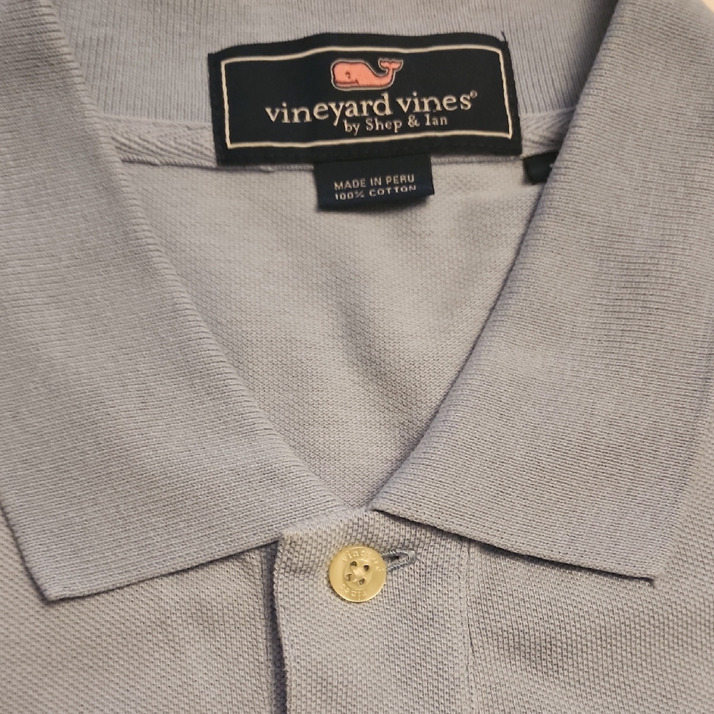 Vineyard Vines Blue Polo Shirt Soft Knit Classic